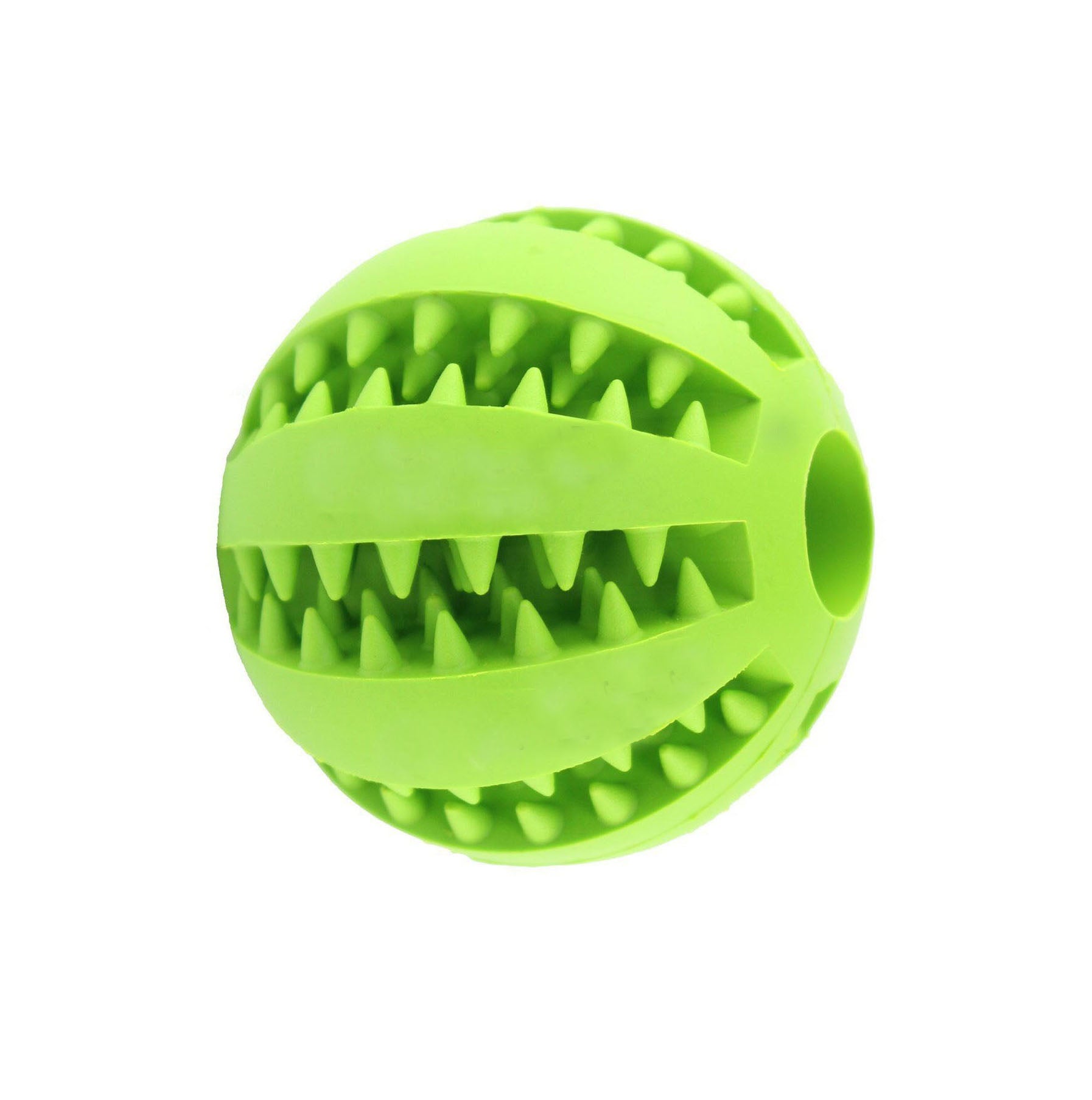 Dog Treat Toy Ball, Dog Tooth Cleaning Toy, Interactive Dog Toys(1 Green+1  Bl